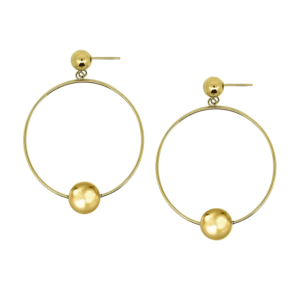 CYM-EB-300687-GP - Stainless Steel Earring Back - 24K Gold Plate