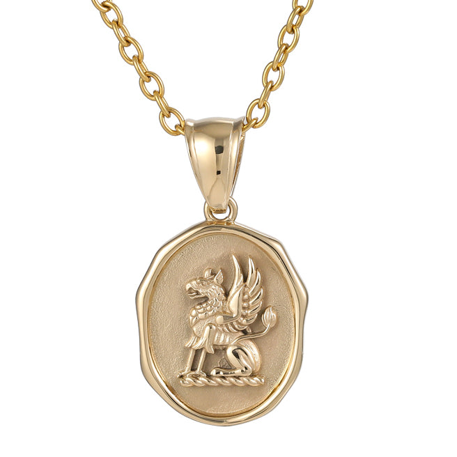 Golden Shell Locket Pendant with Chain - Stainless Steel – la base