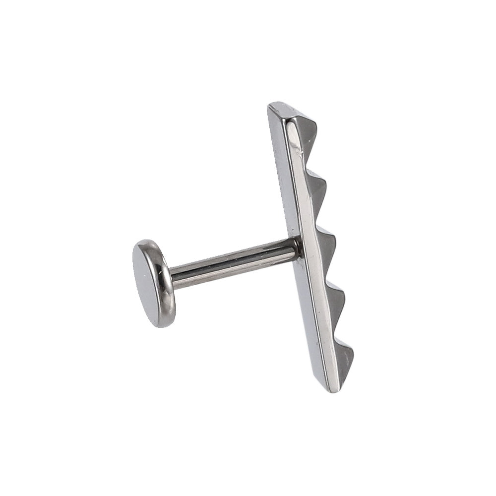 ADLBS15 G-23 TITANIUM INTERNAL THREAD LABRET WITH 5 CONE DESIGN