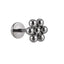 ADLBS16 G-23 TITANIUM INTERNAL THREAD LABRET WITH FLOWER DESIGN