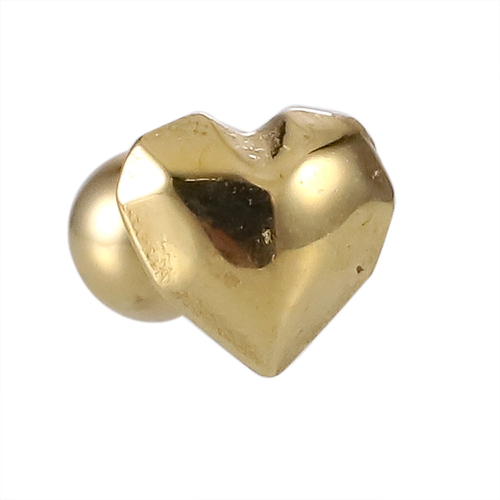 HELIX WITH FACETED HEART DESIGN