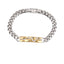 BSS1025 STAINLESS STEEL ROCK SHAPE BRACELET