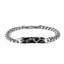 BSS1025 STAINLESS STEEL ROCK SHAPE BRACELET