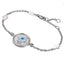 BSS1031 STAINLESS STEEL ROUND BRACELET WITH HAMSA MOP