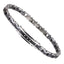 CBS31 STAINLESS STEEL & CERAMIC BRACELET WITH CZ