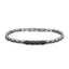 CBS34 STAINLESS STEEL & CERAMIC BRACELET WITH CZ