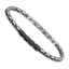 CBS34 STAINLESS STEEL & CERAMIC BRACELET WITH CZ