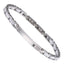 CBS37 STAINLESS STEEL & CERAMIC BRACELET WITH CZ