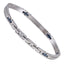 CBS39 STAINLESS STEEL & CERAMIC BRACELET WITH CZ