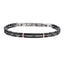 CBS41 STAINLESS STEEL & CERAMIC BRACELET WITH CZ