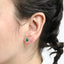 ESJ01 STAINLESS STEEL EAR STUDS CZ