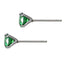 ESJ04 STAINLESS STEEL EAR STUDS CZ