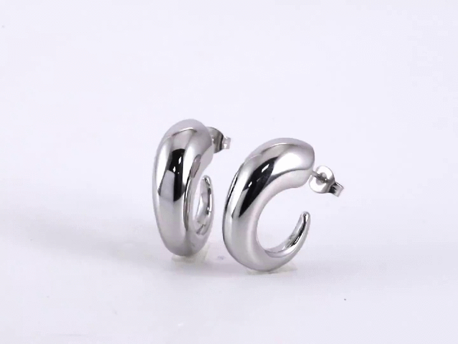 ESS782 Stainless Steel Hollow Earring