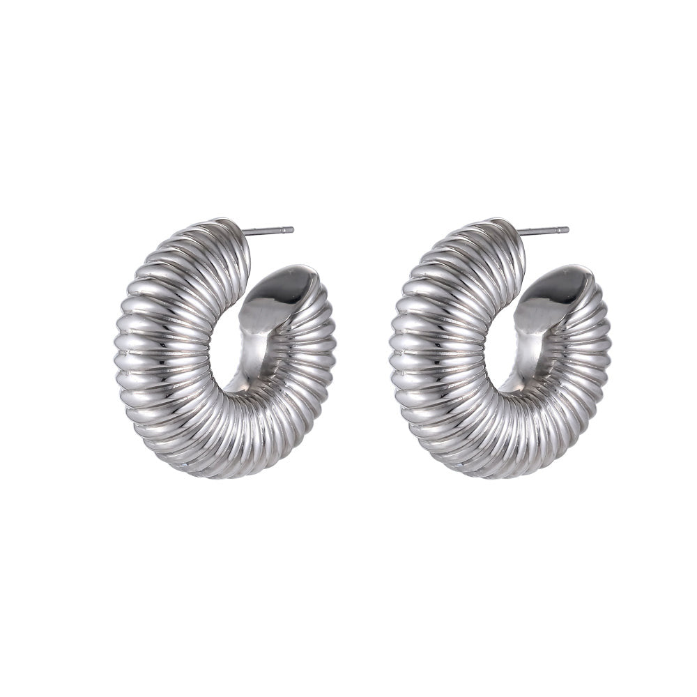 ESS783 Stainless Steel Hollow Earring AAB CO..