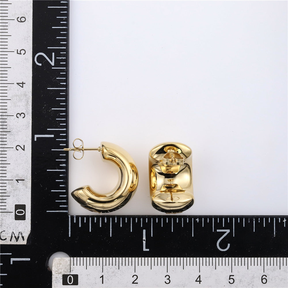 ESS784 Stainless Steel Hollow Earring