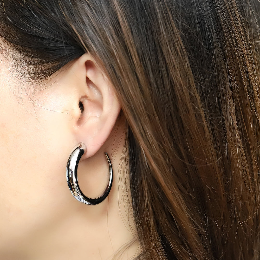 ESS785 Stainless Steel Hollow Earring