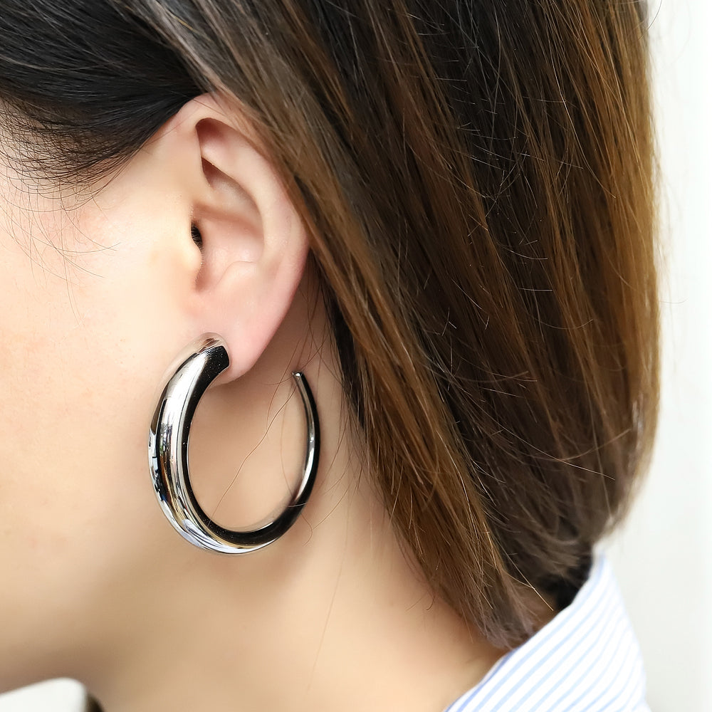 ESS785 Stainless Steel Hollow Earring