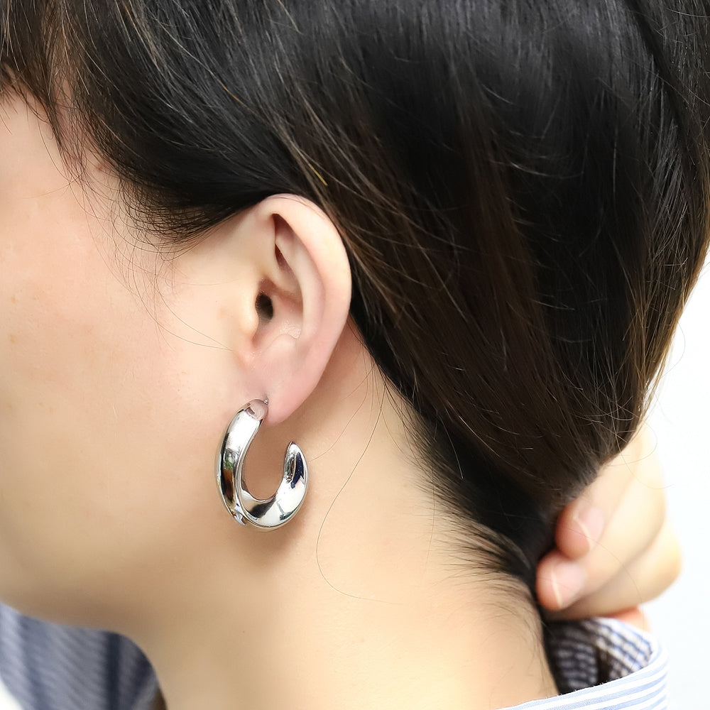 ESS786 Stainless Steel Hollow Earring