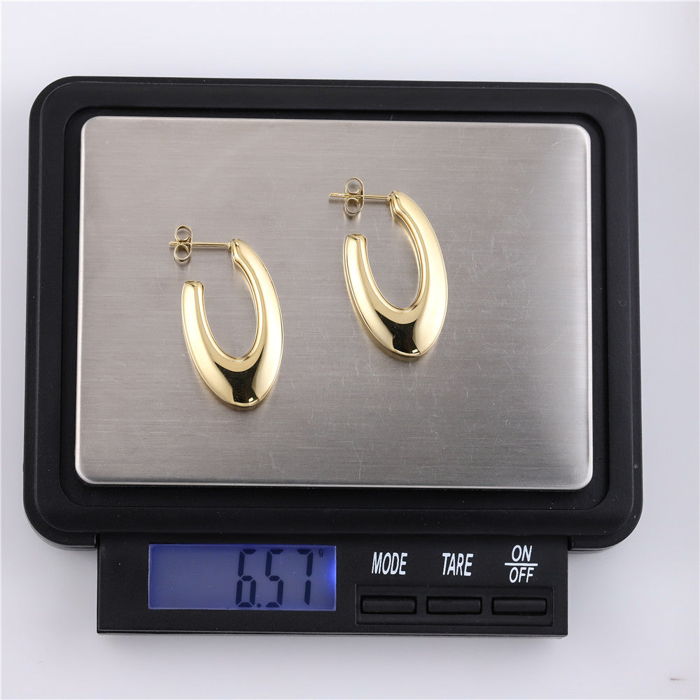 ESS778 Stainless Steel Hollow Earring