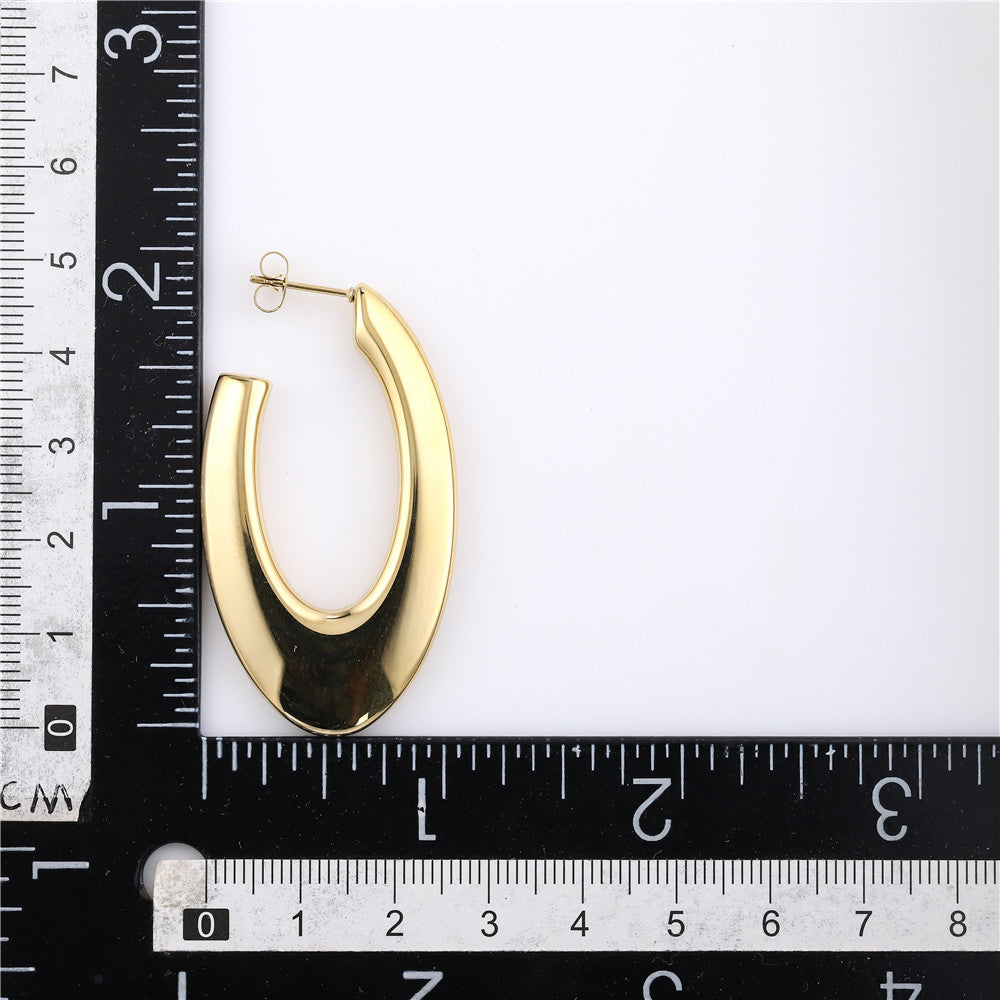 ESS778 Stainless Steel Hollow Earring