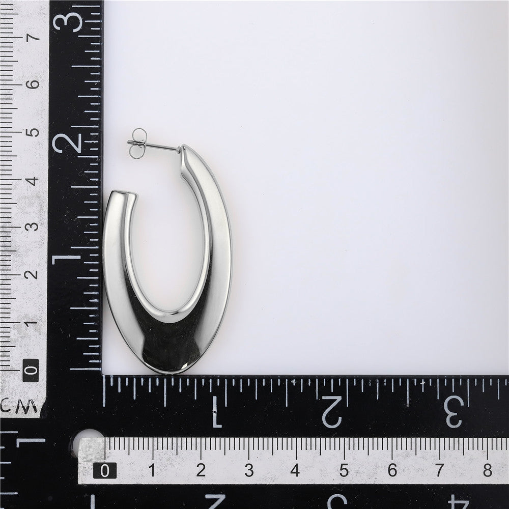 ESS778 Stainless Steel Hollow Earring