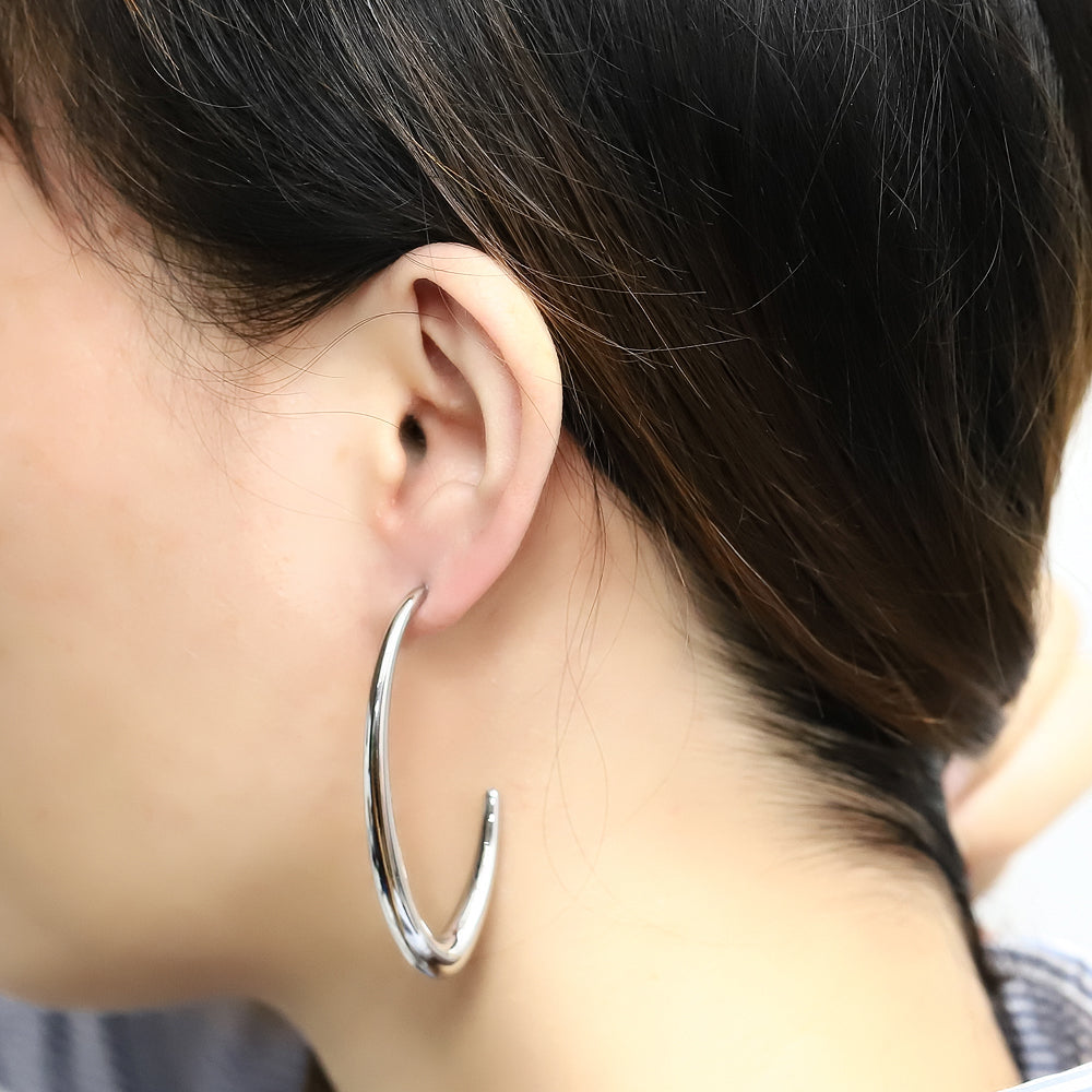 ESS789 Stainless Steel Hollow Earring