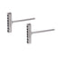 ESS804 STAINLESS STEEL EARRING STUD WITH FOIL STONE