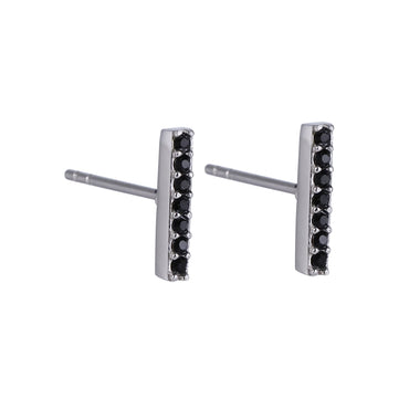 ESS804 STAINLESS STEEL EARRING STUD WITH FOIL STONE