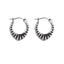 ESS822 STAINLESS STEEL EARRING WITH STRIPE PATTERN