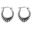 ESS822 STAINLESS STEEL EARRING WITH STRIPE PATTERN