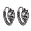 ESS824 STAINLESS STEEL EARRING WITH WOLF DESIGN