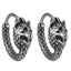 ESS824 STAINLESS STEEL EARRING WITH WOLF DESIGN