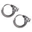 ESS824 STAINLESS STEEL EARRING WITH WOLF DESIGN