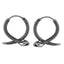 ESS825 STAINLESS STEEL EARRING WITH SNAKE DESIGN