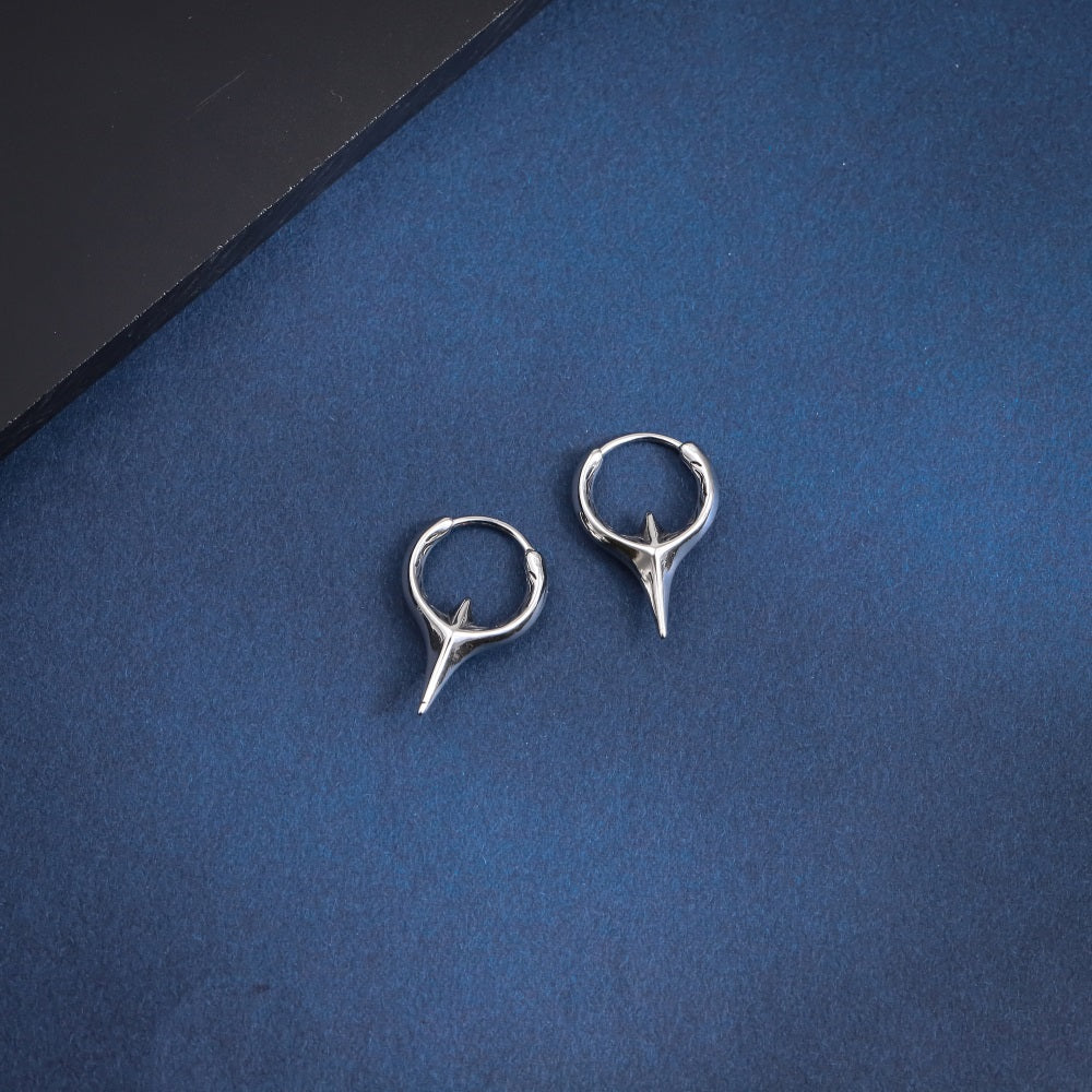 ESS827 STAINLESS STEEL SPIKE EARRING