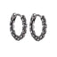 ESS828 STAINLESS STEEL BRAIDED HOOP EARRING