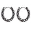 ESS828 STAINLESS STEEL BRAIDED HOOP EARRING