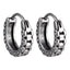 ESS835 STAINLESS STEEL EARRING WITH WATCHBAND DESIGN