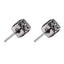 ESS842 STAINLESS STEEL CUBE SHAPE EAR STUD