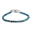 MBSS149 STAINLESS STEEL & HEMATITE BRACELET WITH NATURAL STONE