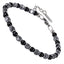 MBSS152 STAINLESS STEEL & HEMATITE BRACELET WITH NATURAL STONE