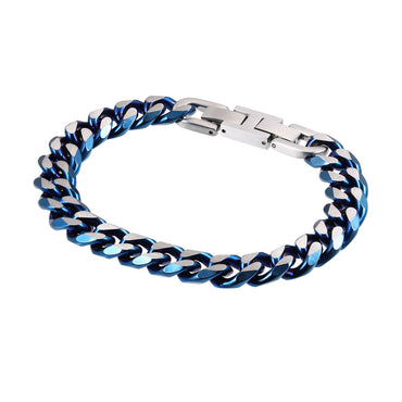 MBSS173 STAINLESS STEEL CURB CHAIN BRACELET