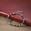 MBSS181 STAINLESS STEEL & HEMATITE BEADS BRACELET WITH NATURAL STONE