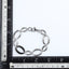 MBSS211 STAINLESS STEEL TWO TONE OVAL CHAIN LINK BRACELET