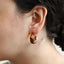 MESS44 STAINLESS STEEL & RESIN ORGANIC EARRING