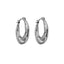 MESS49 STAINLESS STEEL ROUND HOOP EARRING