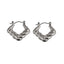 MESS50 STAINLESS STEEL SQUARE HOOP EARRING