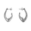 MESS53 STAINLESS STEEL ORGANIC SHAPED EARRING