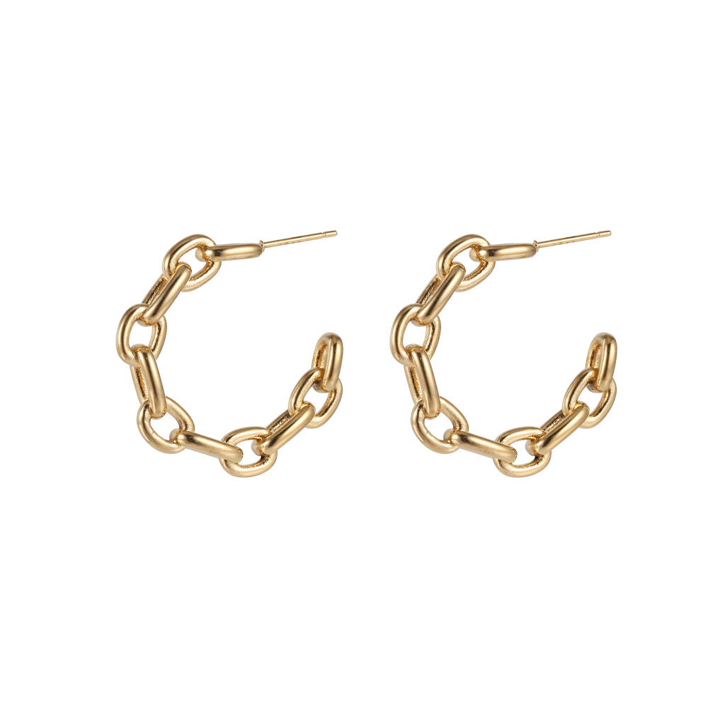 MESS54 STANILESS STEEL CHAIN LINK EARRING