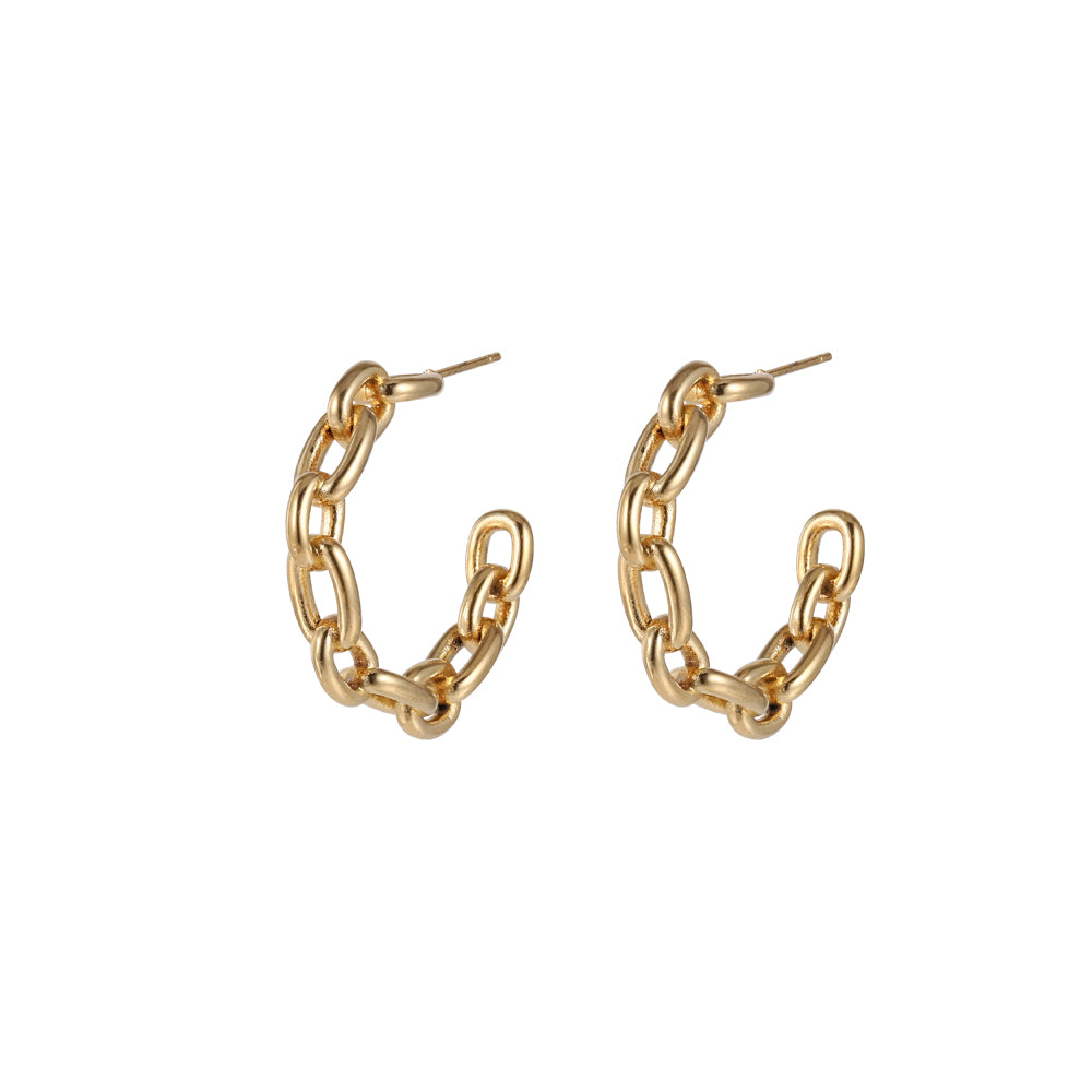 MESS54 STANILESS STEEL CHAIN LINK EARRING